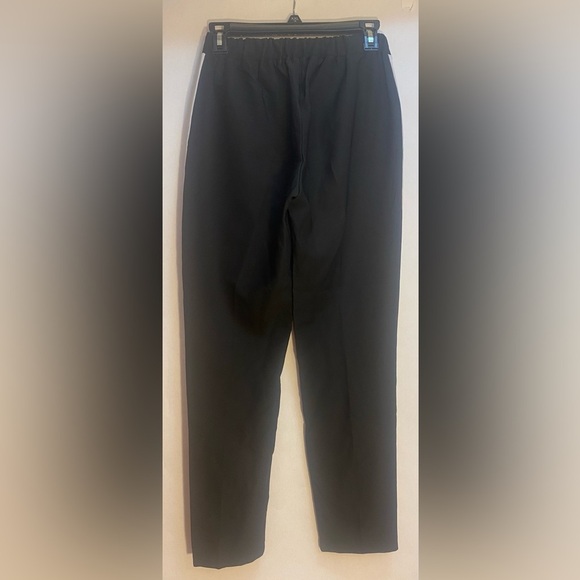 Piazza Italia Black Side Stripe Woman’s Ner-Bianco Pants Trousers Size Small - Picture 2 of 10